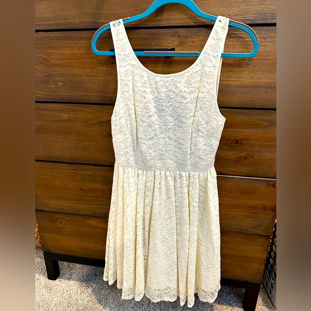 Lace ivory dress from Anthropologie